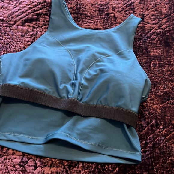 Teal exercise crop top - Picture 5 of 6